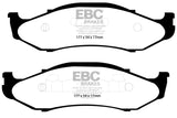 EBC 97-99 Jeep Cherokee 2.5 Plaquettes de frein avant extra résistantes à rotors hauts de 82 mm