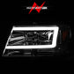 ANZO 2004-2008 Ford  F-150 Projector Headlights w/ Light Bar Chrome Housing | Too Fast Autoparts | Order Online | Canada & USA Shipping