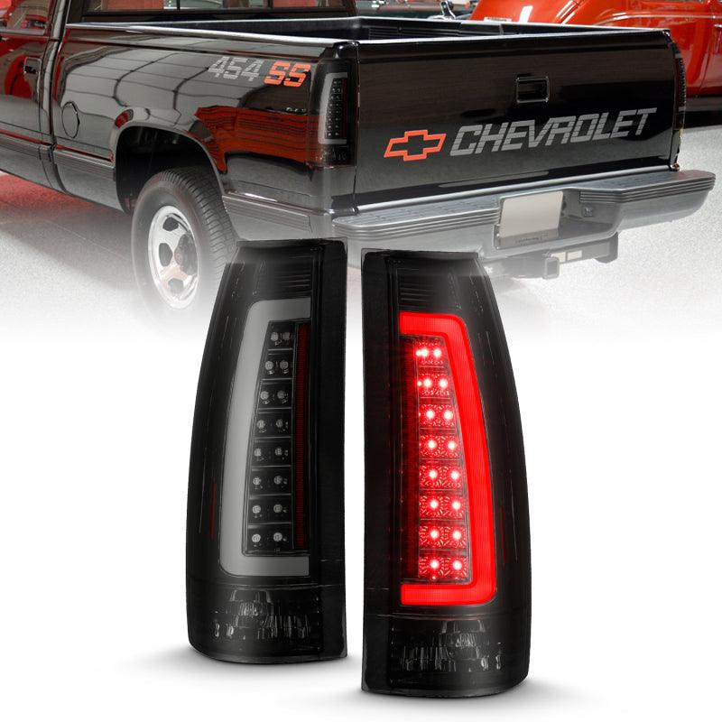 ANZO 1999-2000 Cadillac Escalade LED Taillights Black Housing Smoke Lens Pair | Too Fast Autoparts | Order Online | Canada & USA Shipping