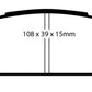 EBC 93-96 Subaru Impreza 1.8 Redstuff Rear Brake Pads