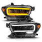 ANZO 16-22 Toyota Tacoma LED Projector Headlights w/ Light Bar Sequential Black Housing w/Initiation | Too Fast Autoparts | Order Online