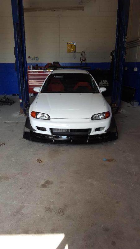 1991-1995 honda civic EG mugen lip" Front Splitter"