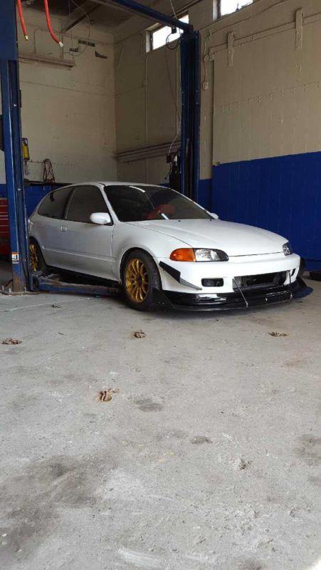 1991-1995 honda civic EG mugen lip" Front Splitter"
