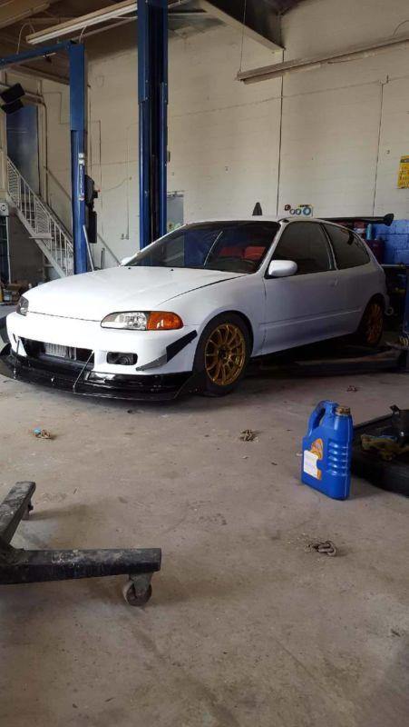 1991-1995 honda civic EG mugen lip" Front Splitter"