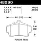 Hawk 98 Porsche 911 Targa/99-08 911 Carrera 4/00-06 Boxster S DTC-70 15mm Rear Brake Pads