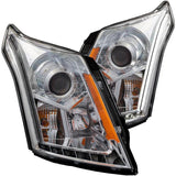 ANZO 2010-2015 Cadillac Srx Projector Headlights w/ Plank Style Design Chrome | Too Fast Autoparts | Order Online | Canada & USA Shipping