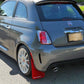 Rally Armor 12-18 Fiat 500 Red Mud Flap w/White Logo