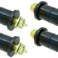 RockJock YJ Leaf Spring Main Eye Bushing Kit w/ Urethane Bushings Greasable Hardware Set of 4