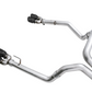 AWE Tuning 4th Gen GM 1500 6.2L 0FG Cat-Back Split Rear Exit (w/ Bumper Cutouts) - Quad Diamond Tips