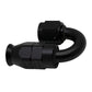 DeatschWerks 6AN Female Swivel 180-Degree Hose End PTFE (Incl Olive Insert) - Anodized Matte Black