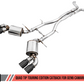 AWE Tuning 16-24 Chevy Camaro SS Non-Res Cat-Back Exhaust -Touring Edition (Quad Diamond Black Tips)