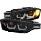ANZO 2012-2015 BMW 3 Series Projector Headlights w/ U-Bar Black | Too Fast Autoparts | Order Online | Canada & USA Shipping