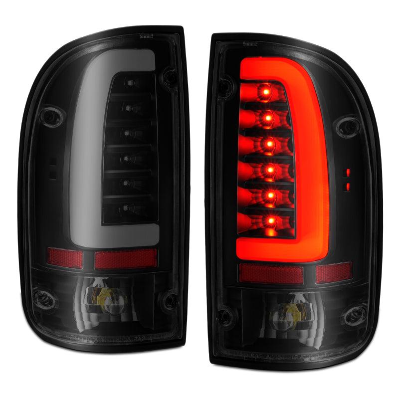ANZO 1995-2000 Toyota Tacoma LED Taillights Black Housing Smoke Lens (Pair) | Too Fast Autoparts | Order Online | Canada & USA Shipping