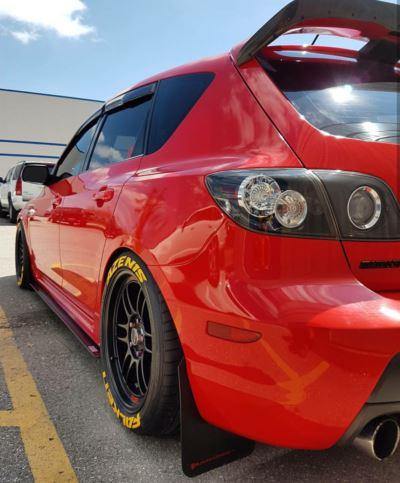2004-2009 Mazda 3 hatchback Side Splitters