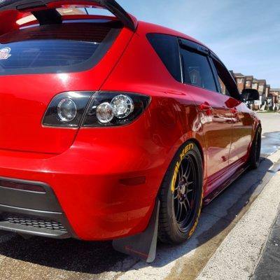 2004-2009 Mazda 3 hatchback Side Splitters