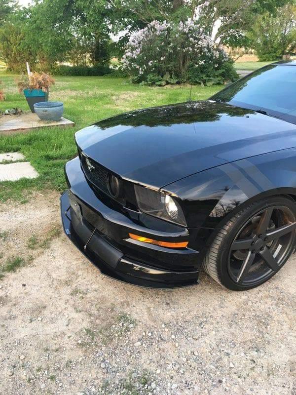 2005-2009 ford mustang Gt cdc classic lip" Front Splitter"