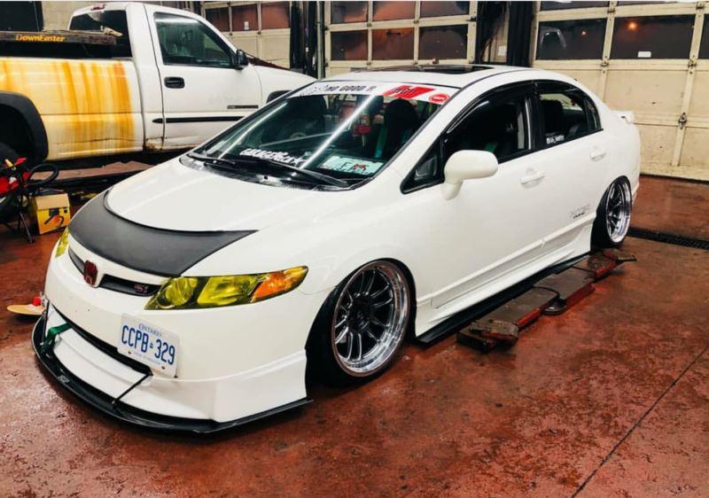 2008-2010 honda civic sedan mugen lip" fa5 Front Splitter"