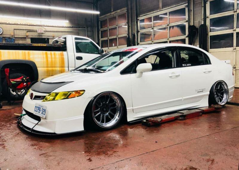 2008-2010 honda civic sedan mugen lip" fa5 Front Splitter"
