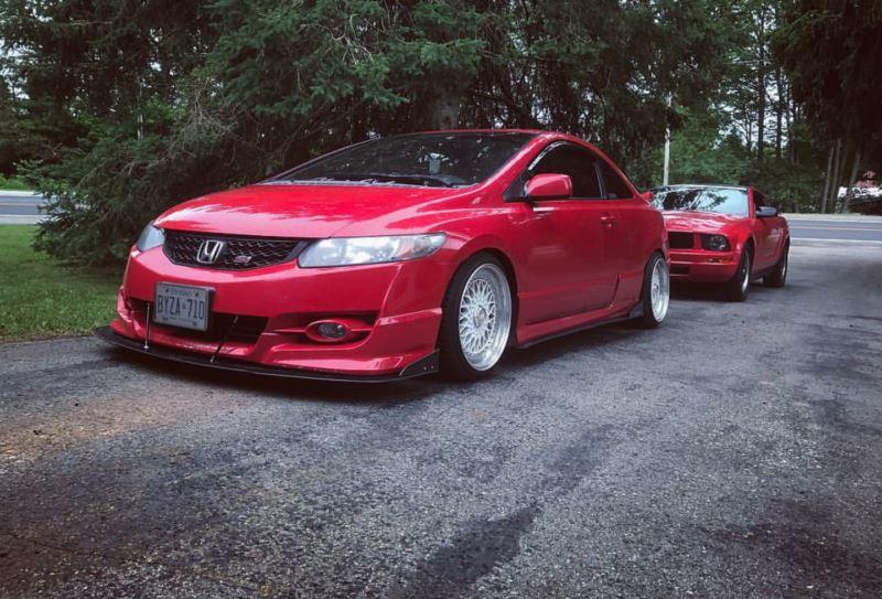 2009-2011 Honda civic si coupe HFP kit Front Splitter