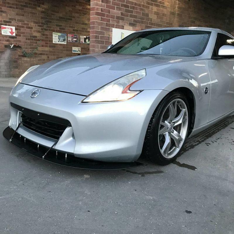 2009+ nissan 370z round version" Front Splitter"