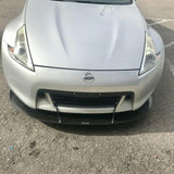 2009+ nissan 370z round version" Front Splitter"