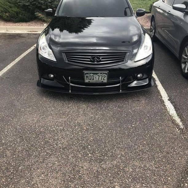 2010-2013 infiniti g37 sedan Luxury model with oe lip" Front Splitter"