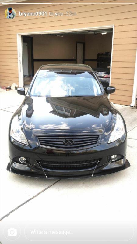 2010-2013 infiniti g37 sedan Luxury model with oe lip" Front Splitter"