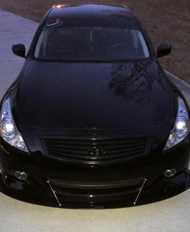 2010-2013 infiniti g37 sedan Luxury model with oe lip" Front Splitter"