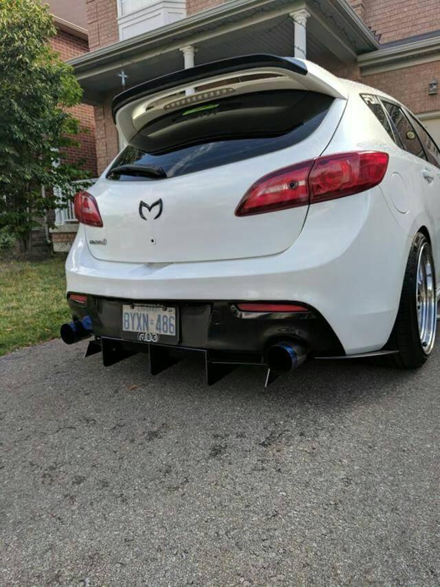 2010-2013 mazda 3/speed 3 full Rear Diffuser