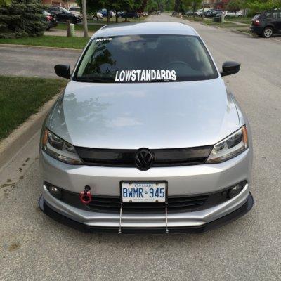 2011-2014 Volkswagen Jetta Votex style lip" mk6 Front Splitter"  Too Fast Autoparts