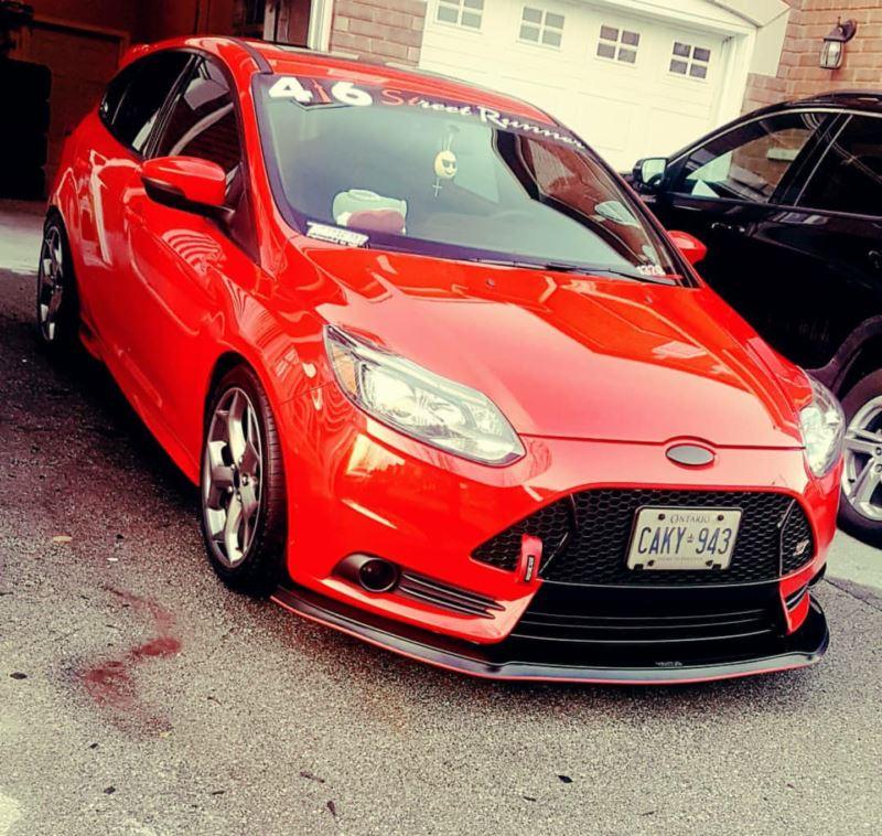 2013-2014 Ford focus ST Front Splitter  Too Fast Autoparts