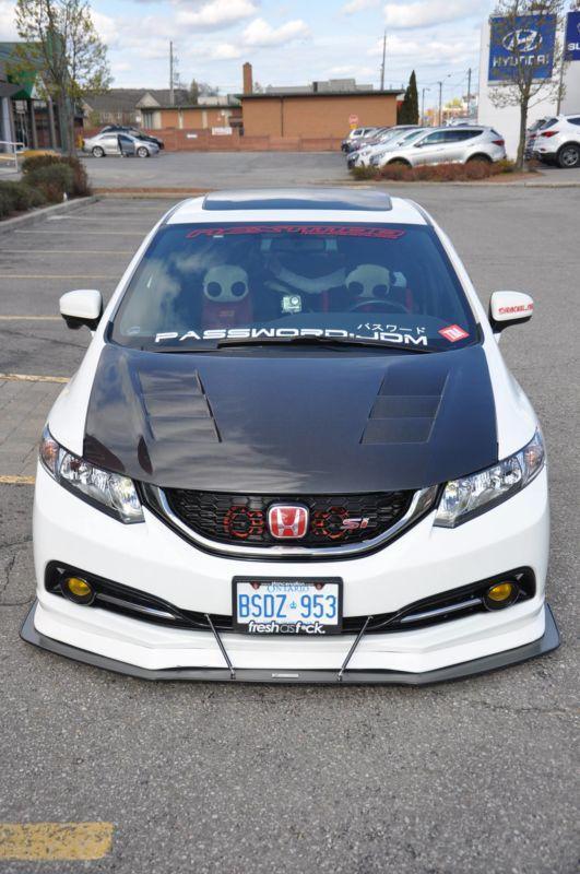2013-2015 Honda civic Sedan Bayson-r style lip" Front Splitter"