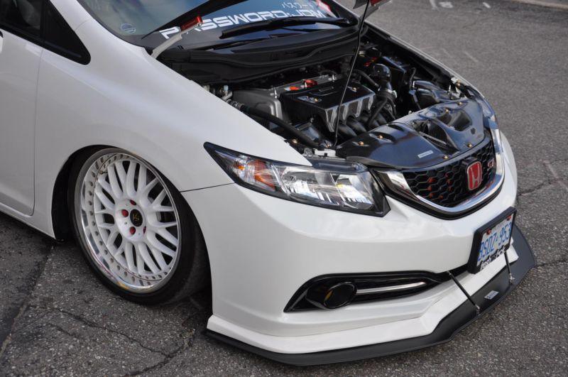 2013-2015 Honda civic Sedan Bayson-r style lip" Front Splitter"