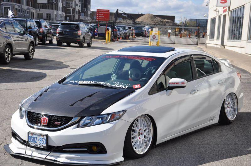 2013-2015 Honda civic Sedan Bayson-r style lip" Front Splitter"