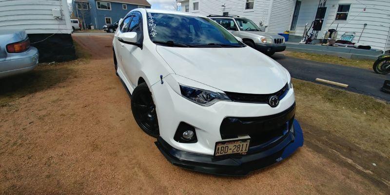 2014-2016 toyota corolla/corolla s ikon lip" Front Splitter"