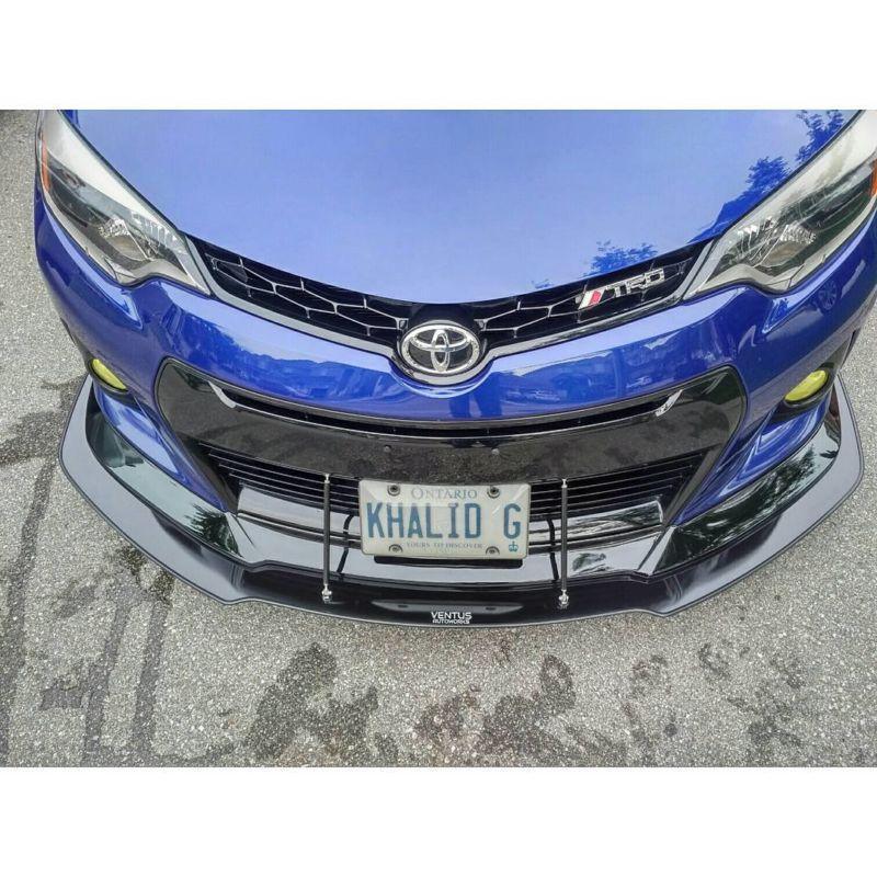 2014-2016 toyota corolla/corolla s ikon lip" Front Splitter"