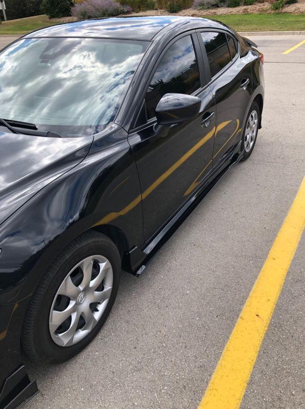 2014+ Mazda 3 Sedan/hatchback Side Splitters