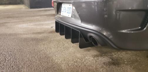 2015+Dodge Charger SCAT PACK/hellcat/daytona 392/srt 392 Rear Diffuser version 1 +Rear corner spats Ventus AutoWorks 