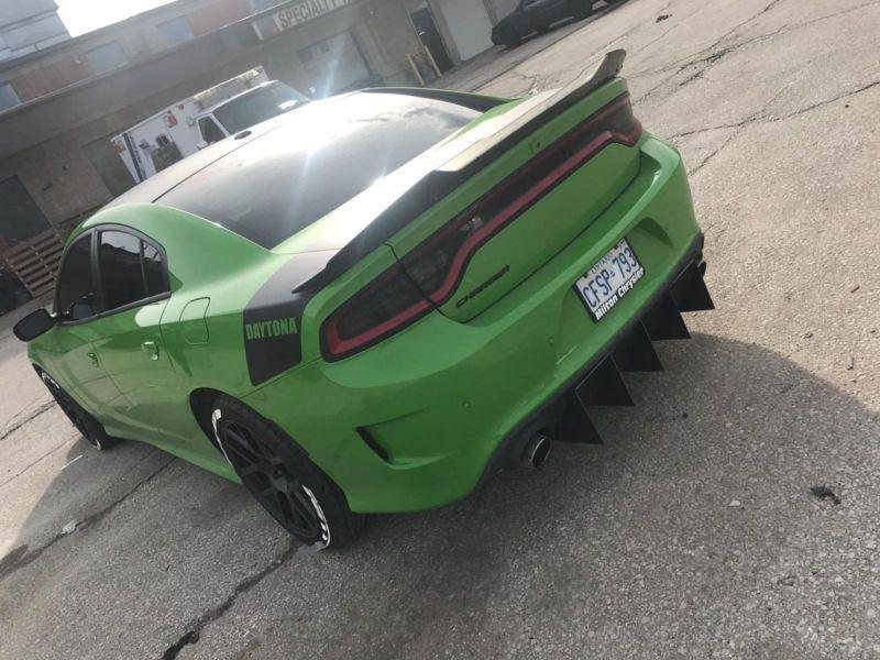 2015+Dodge Charger SCAT PACK/hellcat/daytona 392/srt 392 Rear Diffuser version 1 +Rear corner spats Ventus AutoWorks 