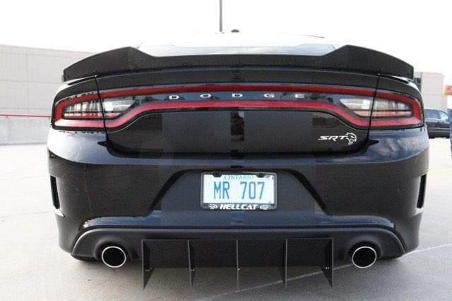 2015+Dodge Charger SCAT PACK/hellcat/daytona 392/srt 392 Rear Diffuser version 1 +Rear corner spats Ventus AutoWorks 