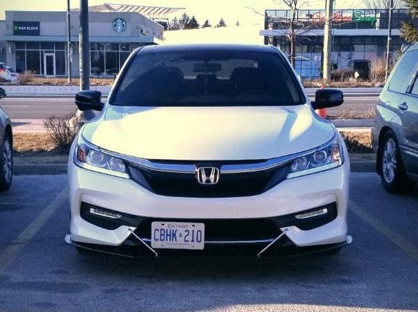 2016-2017 Honda Accord Sedan stock bumper/hfp kit front splitter Ventus AutoWorks 