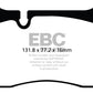 EBC 11-14 Audi TT RS 2.5 Turbo Yellowstuff Front Brake Pads
