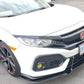 2017-2019 Honda civic hatchback sport/non sport Front Splitter