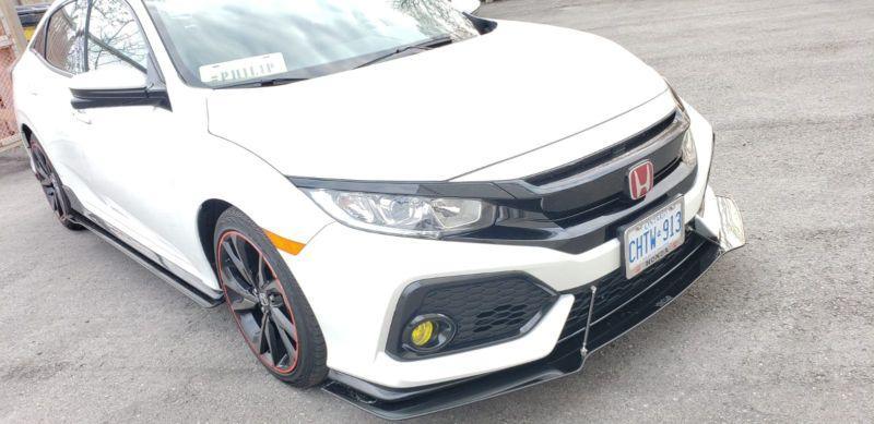 2017-2019 Honda civic hatchback sport/non sport Front Splitter