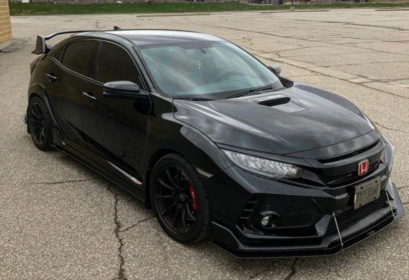 2017+ Honda civic type r lip version 2 Front Splitter