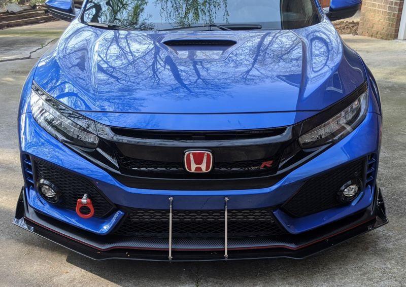 2017+ Honda civic type r lip version 1 Front Splitter Ventus AutoWorks 