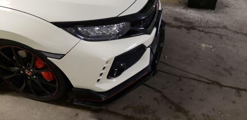 2017+ Honda civic type r lip version 1 Front Splitter Ventus AutoWorks 