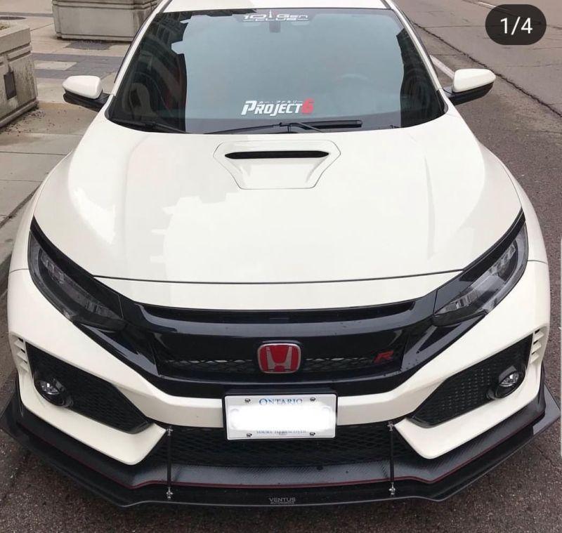 2017+ Honda civic type r lip version 1 Front Splitter Ventus AutoWorks 
