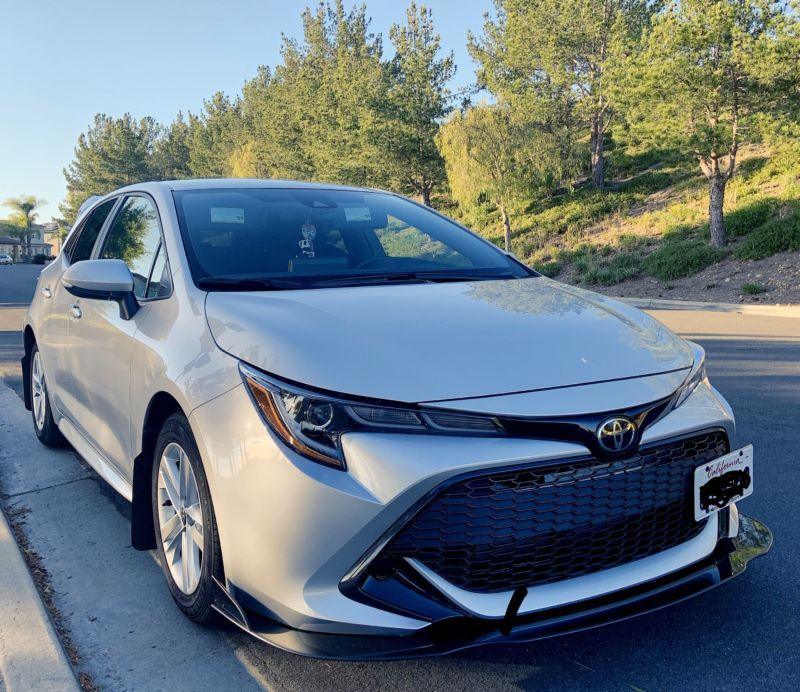 2018+ toyota corolla hatchback Front Splitter
