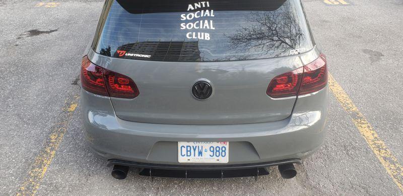 2010-2014 volkswagen GTI mk6 rear diffuser+Rear corner spats